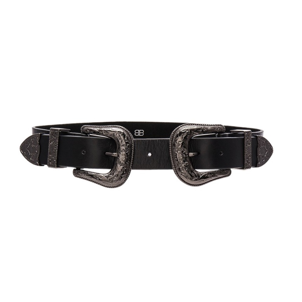 B Low the Belt Bri Bri Belt in Gunmental